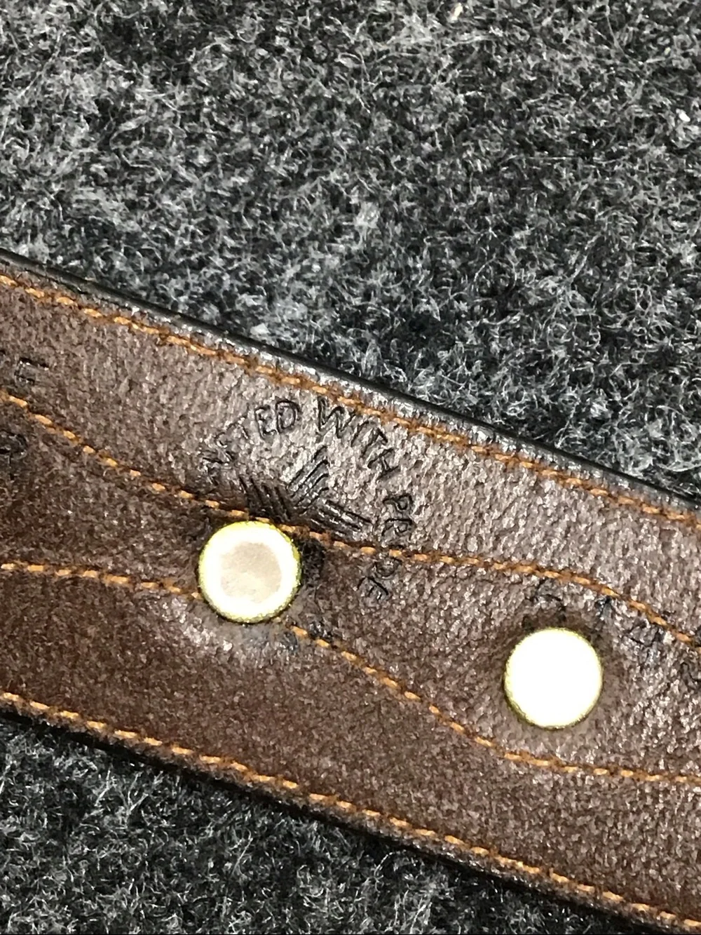 Vintage Nadim two tone leather western belt USA 32 unisex